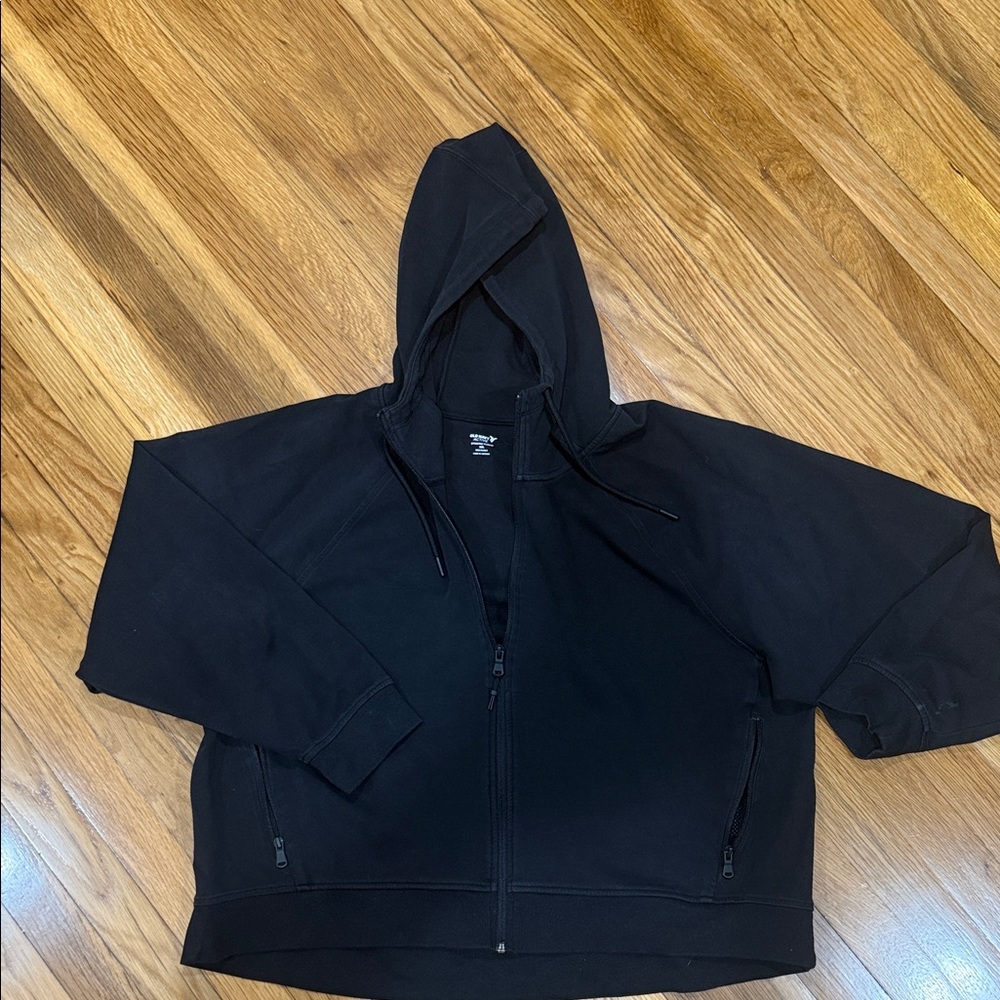 Black Zip-Up Hoodie